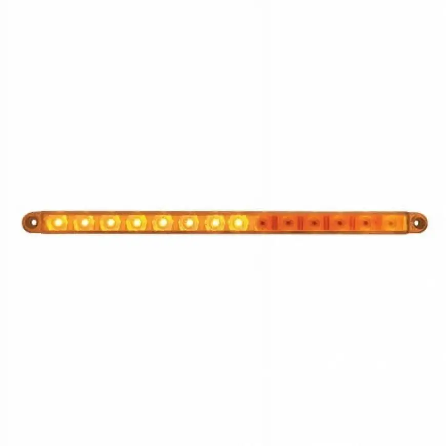 United Pacific 37896B Light Bar Sequential. Auxiliary Light. Amber Led