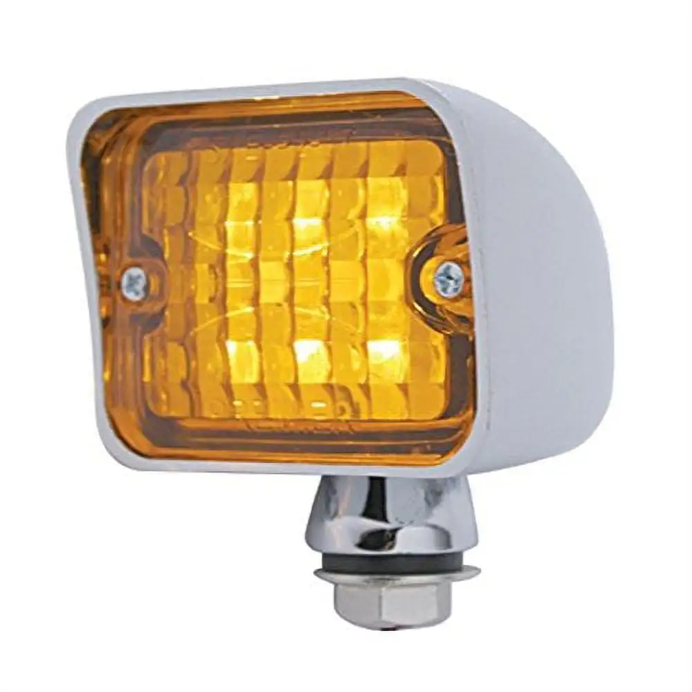 United Pacific 39196 6 LED Large Rod Light - Amber LED/Amber Lens. 1 Pack