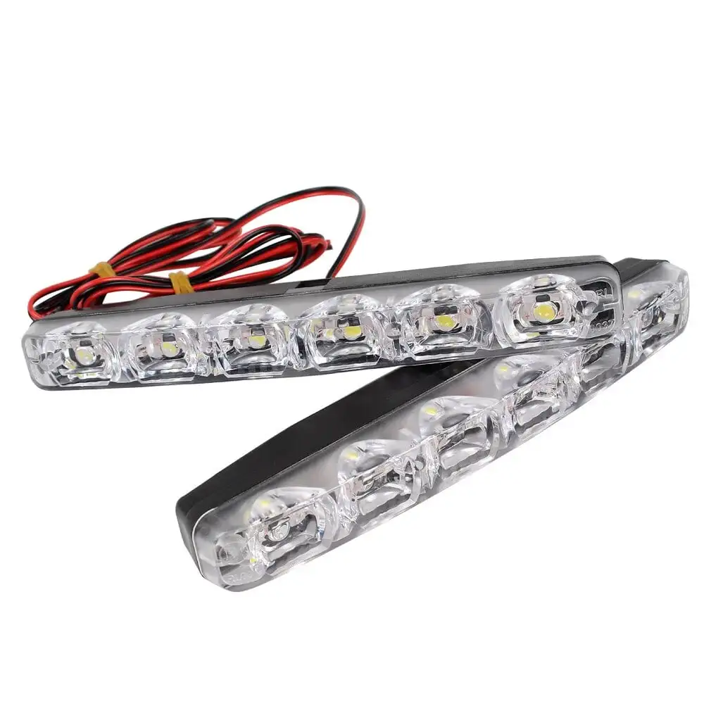 Universal DC 12V DRL 6 LEDs Car Styling Car Daytime Running Lights Car daytime LED light WHITE