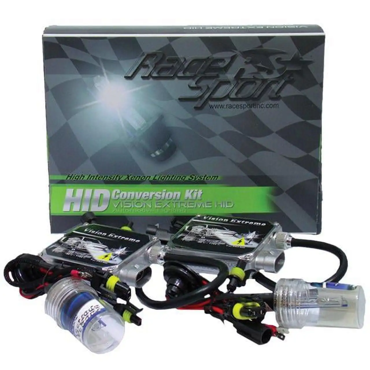 Vision Extreme 9004-6K-VE 6000K HID Conversion Kit w/ Single Beam Bulbs & Slim AC Ballasts (Crystal White)