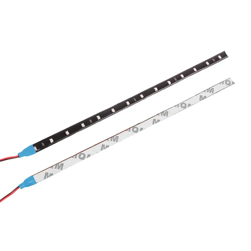 Waterproof 12V 30cm Car Auto Decorative Flexible LED Strip Car LED Daytime Running Light (Blue) WUNN