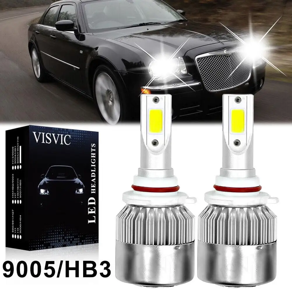 White LED Headlight High Beam Conversion Kit for Honda Accord Civic 2006-19 2x