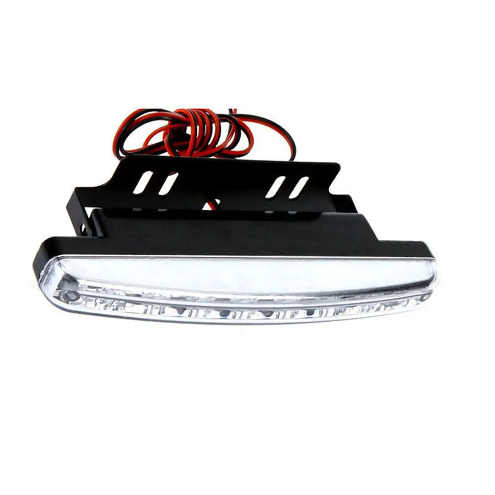 Wilitto Daytime Running Light LED Easy Installation Plastic DC12V Car Headlight for Outdoor Black White