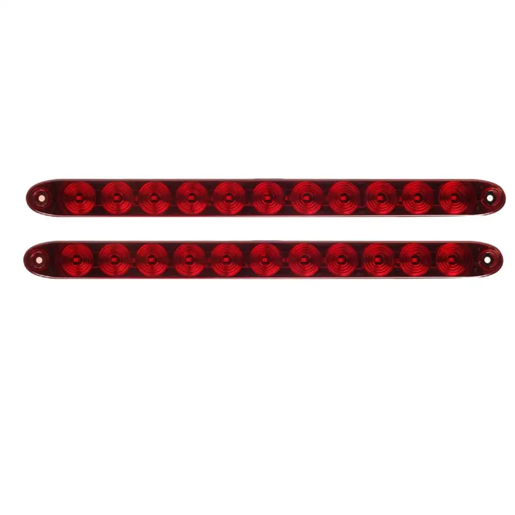 2PCS 16Inch 11LED Red Trailer Light Bar for Turn signals Brake Light Truck