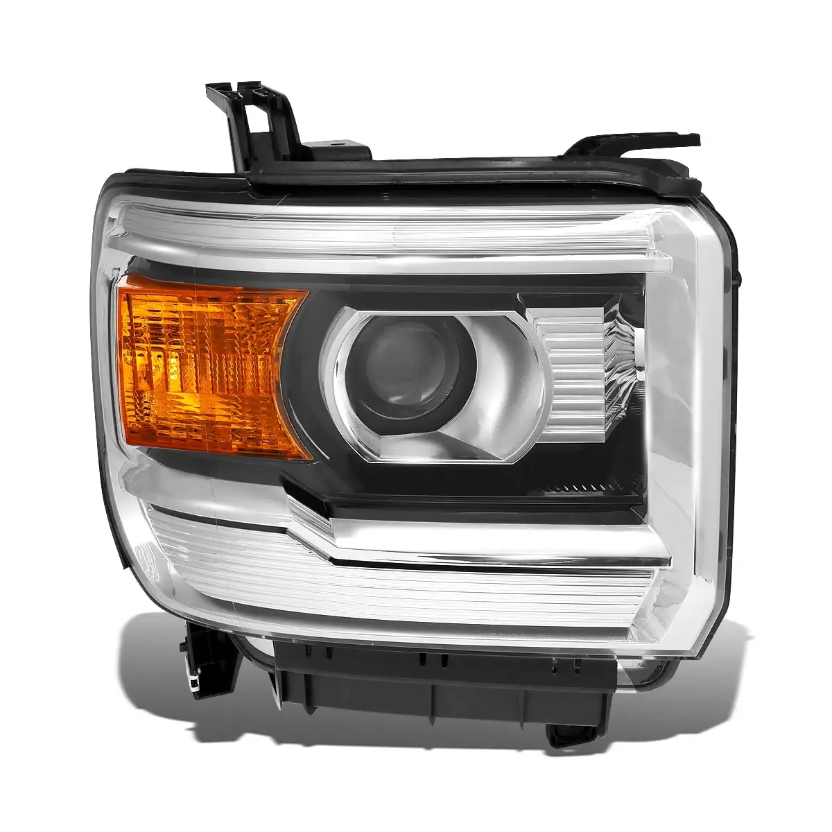 DNA Motoring OEM-HL-0057-R For 2014 to 2019 GMC Sierra 1500 2500HD 3500HD Factory Style Right Side Projector Headlight Headlamp 15 16 17 18