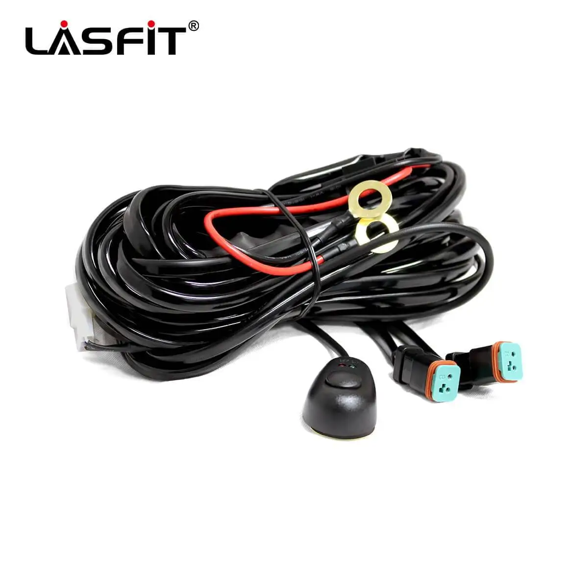 LASFIT 16 AWG DT Connectors Wiring Harness Kit for LED Light Bar 12V