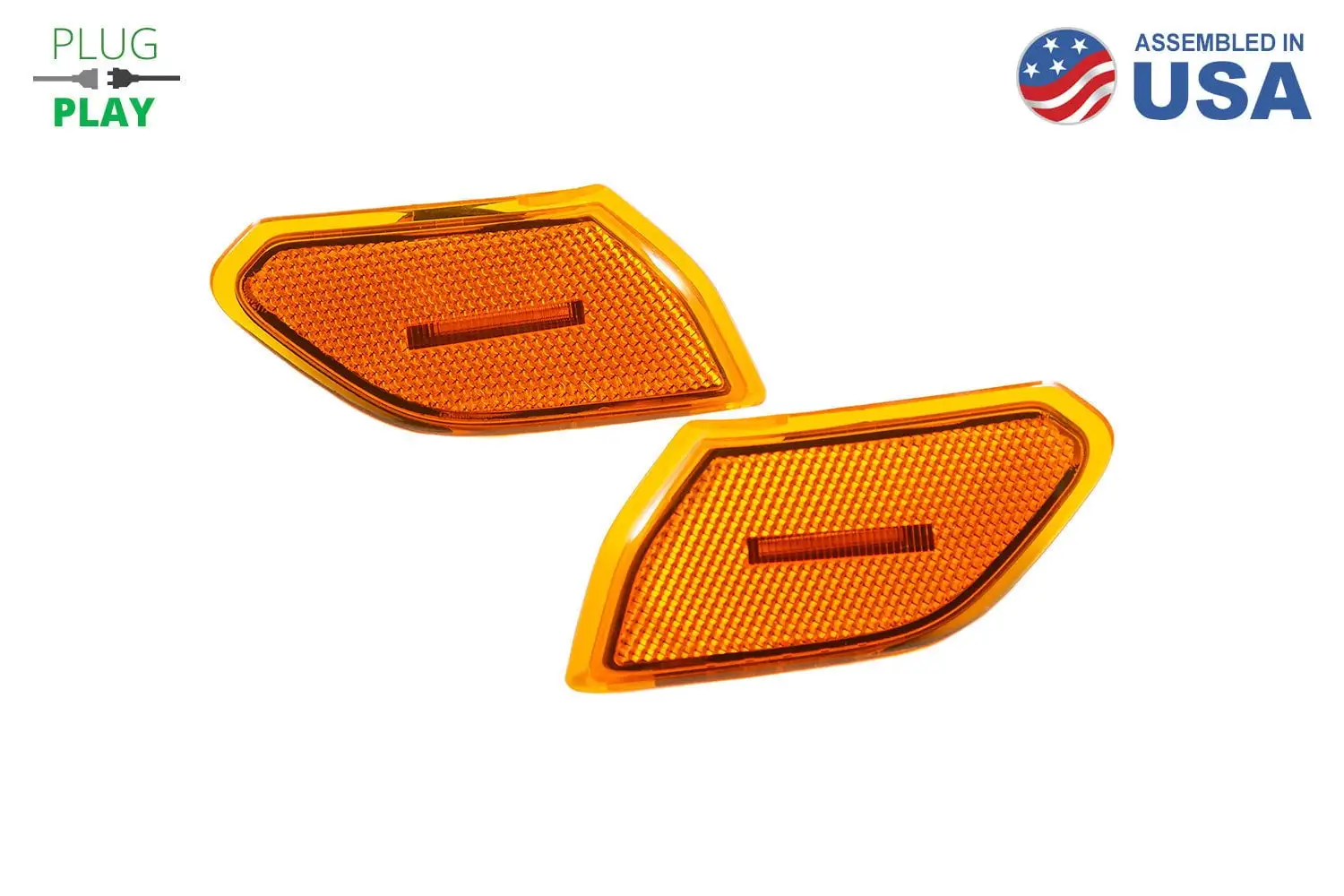 Diode Dynamics 2018-2021 Fits Jeep Wrangler JL 2020-2021 Fits Jeep Gladiator Sidemarkers Amber set DD5069