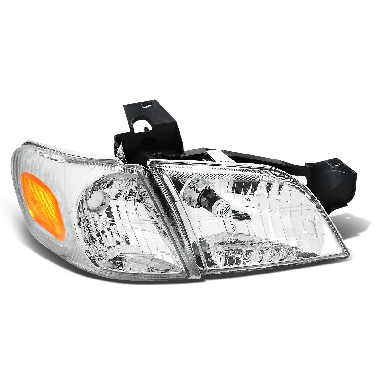 DNA Motoring OEM-HL-0033-R For 1997 to 2005 Chevy Venture Oldsmobile Silhouette Pontiac Montana Right / Passenger Side Factory Style Headlight Corner Headlamp 98 99 00 01 02 03 04 05 GM2503175