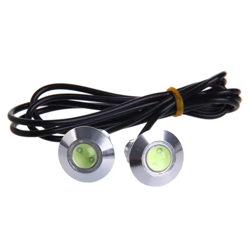 ZUARFY 1 Pair DC 12V 23mm Eagle Eye LED Daytime Running Light Car Auto Lamp Ice Blue