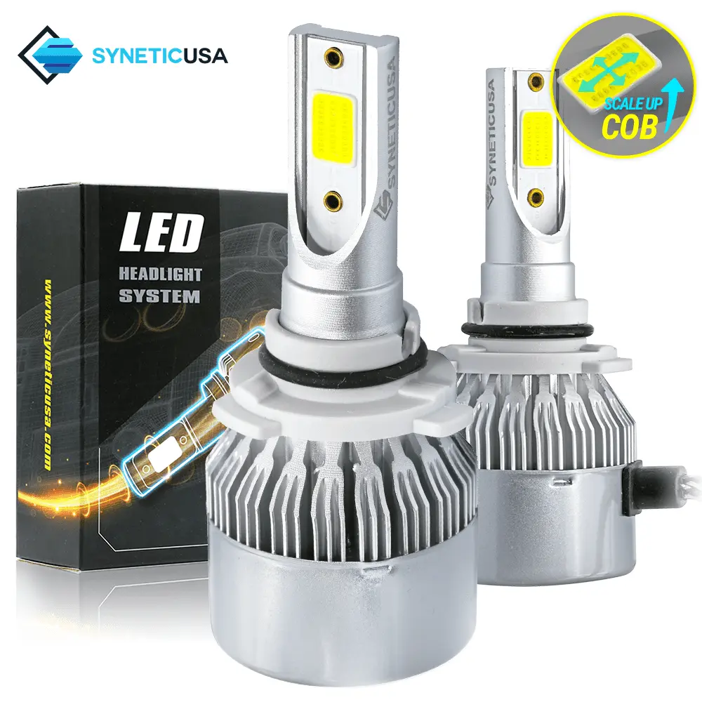 All in One 100W 10000LM High Power 9006 LED Headlight Kit Light Bulbs White