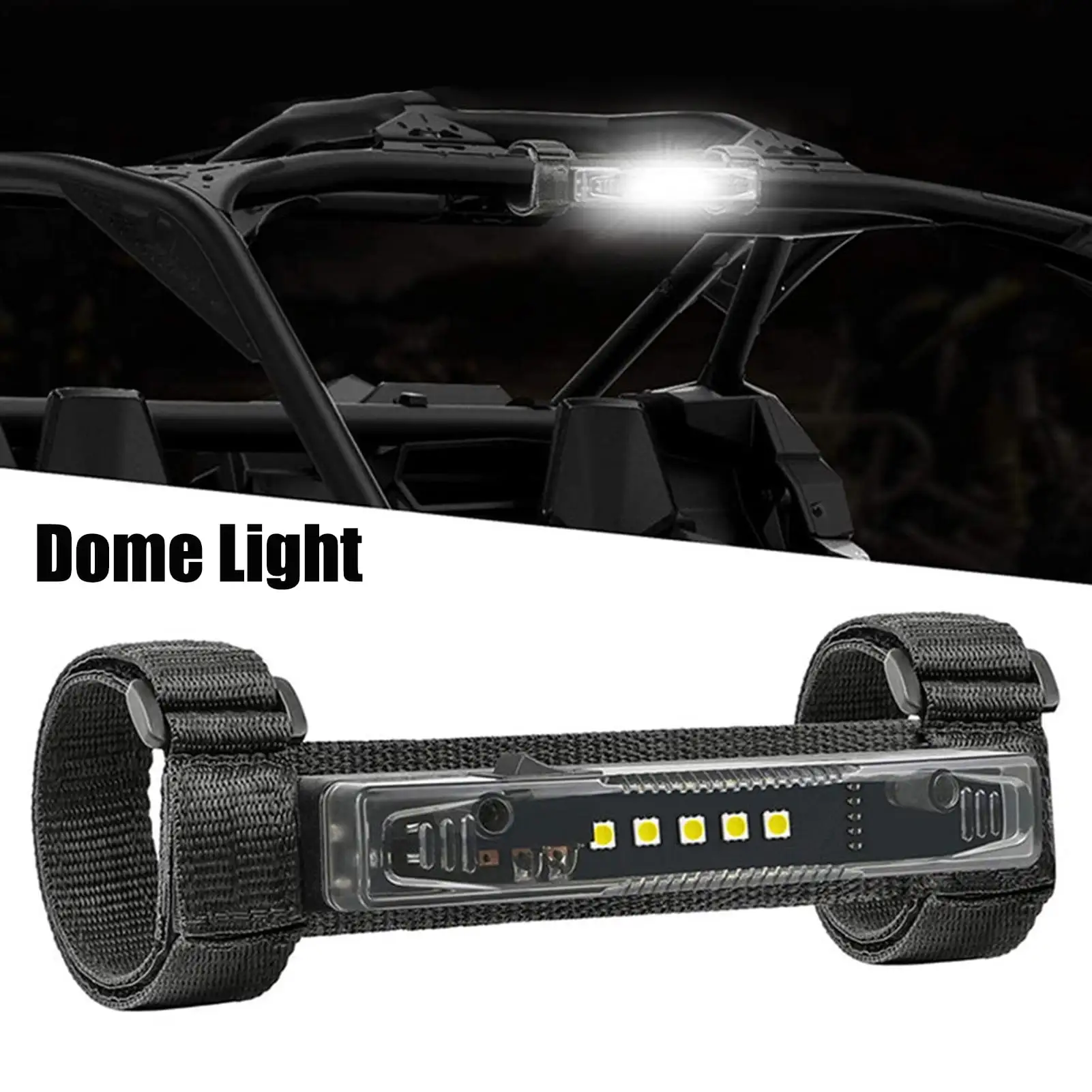 Star Home Anti-scratch Long Service Life Dome Light Plastic Shell Universal Roll Bar Mount LED Light for SUV