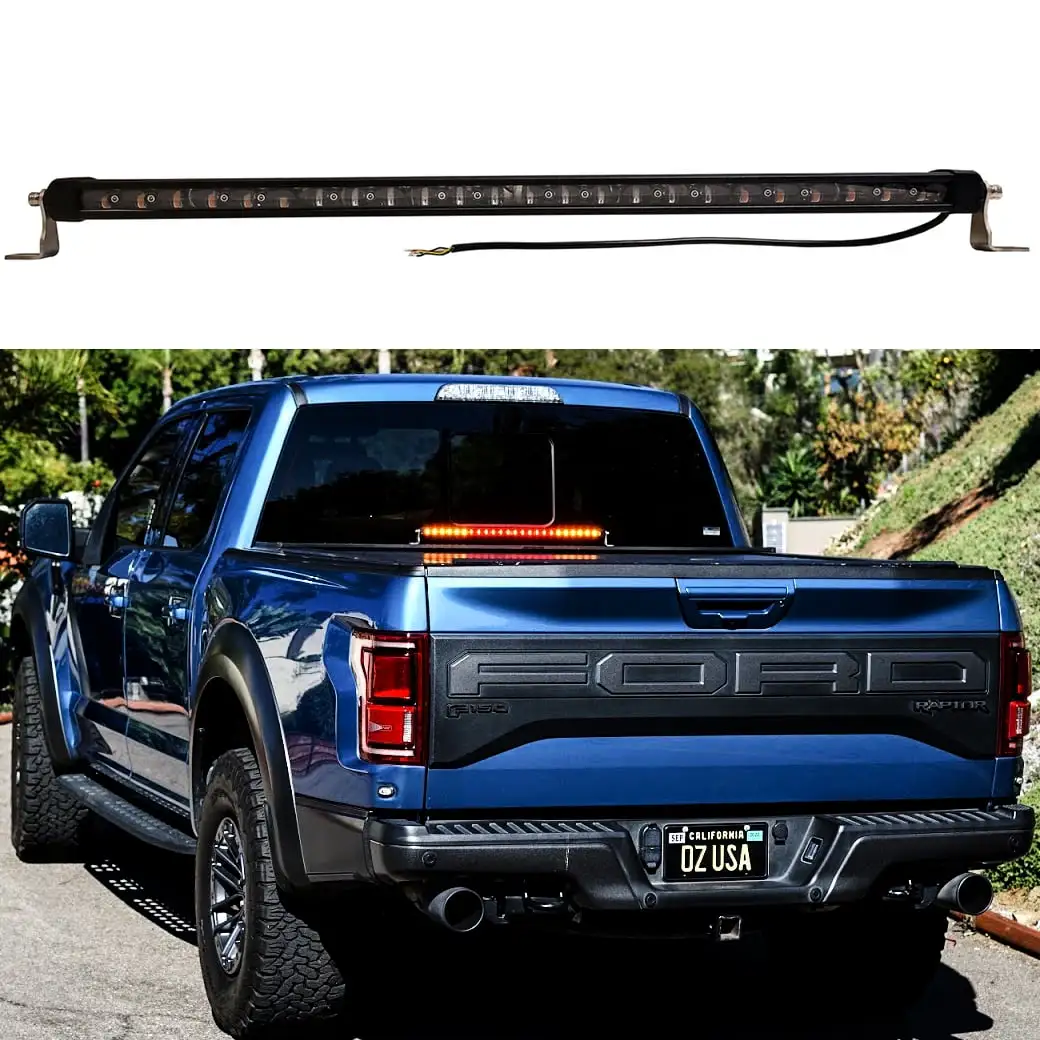 25 FS-Series OZ-USA? Rear Facing Multi-Color Tail/Brake Red Amber LED Chase Lightbar for Off-road Truck UTV RV