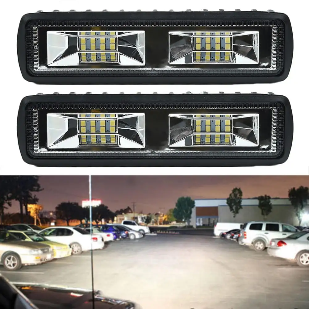 2x 18W 12V 16LED Car Work Light Bar Spot Beam Driving Fog Lamp for SUV Off-Road