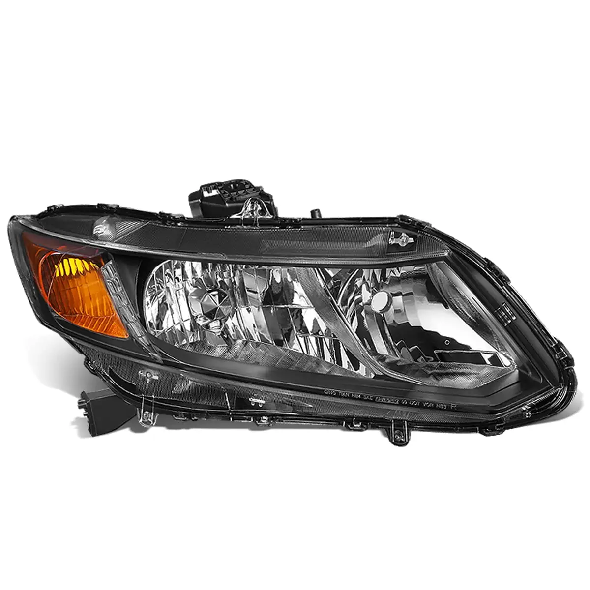 DNA Motoring OEM-HL-0064-R For 2012 to 2015 Honda Civic Factory Style Driving Headlight Lamp Assembly Right / Passenger Side 13 14 HO2503144 HO2503144