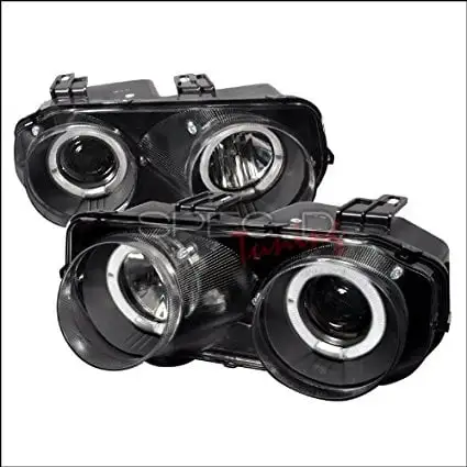 Spec-D Tuning Acura Integra 1994 1995 1996 1997 Doors Dual LED Halo Projector Headlights - Black