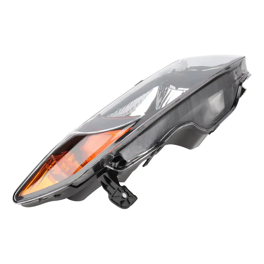 ECCPP Headlight Assembly For Honda Civic 2006-2011 Headlamps Black Housing Amber Reflector Clear Lens