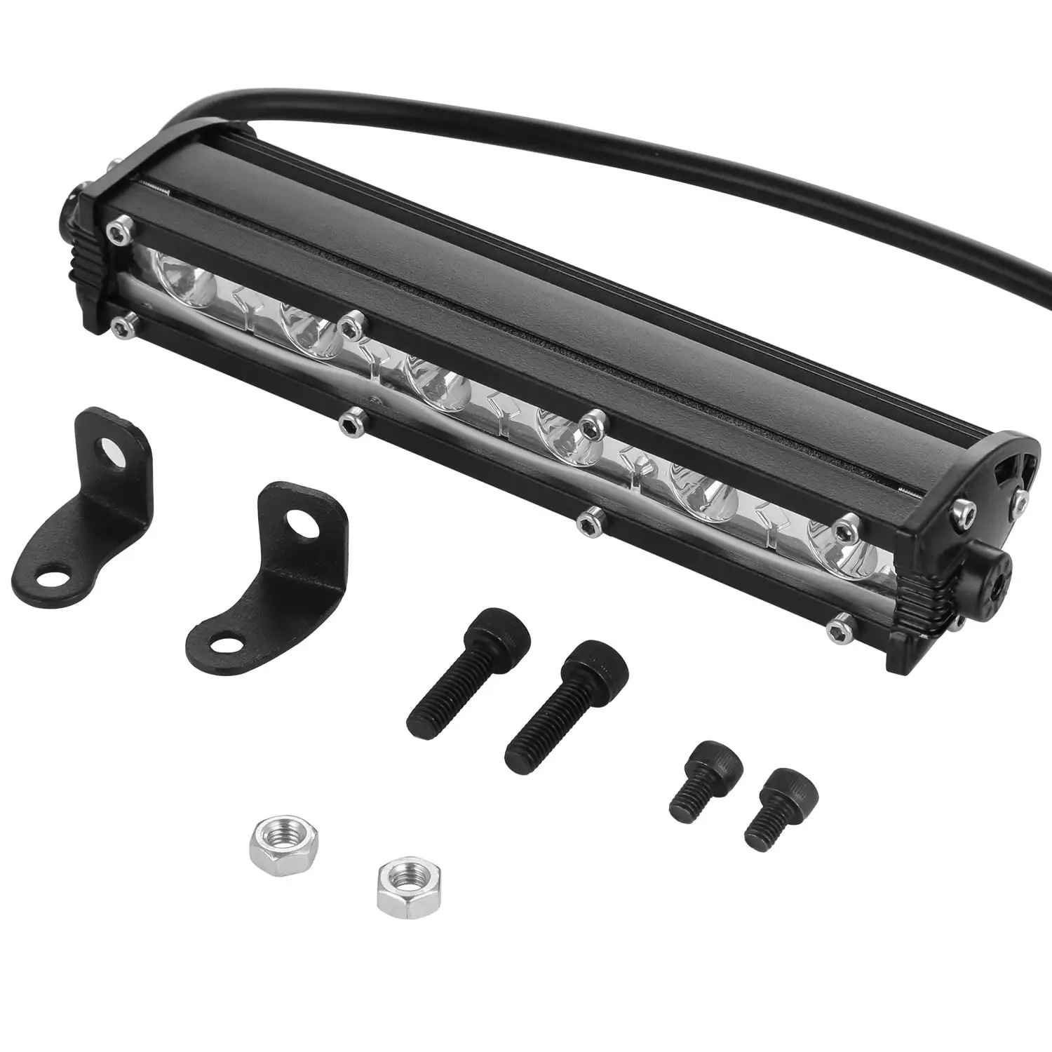 iMounTEK 7inch 18W LED Light Bar Flood Spot for Offroad SUV Boat. iMounTEK Ultra Slim Straight Work Light